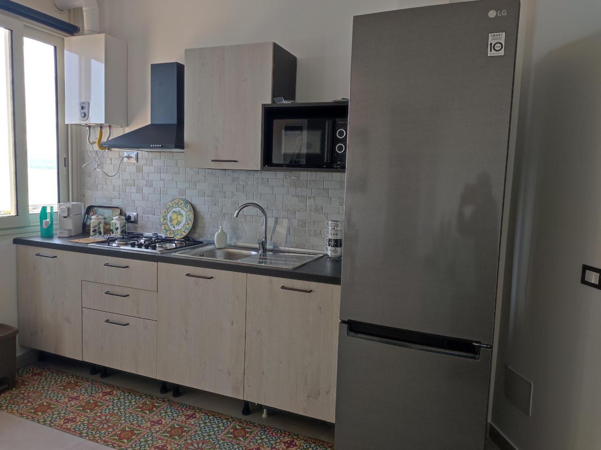Rineddahouse Arenella - Vista Mare Panoramica A Palermo Con Parcheggio Privato公寓 外观 照片